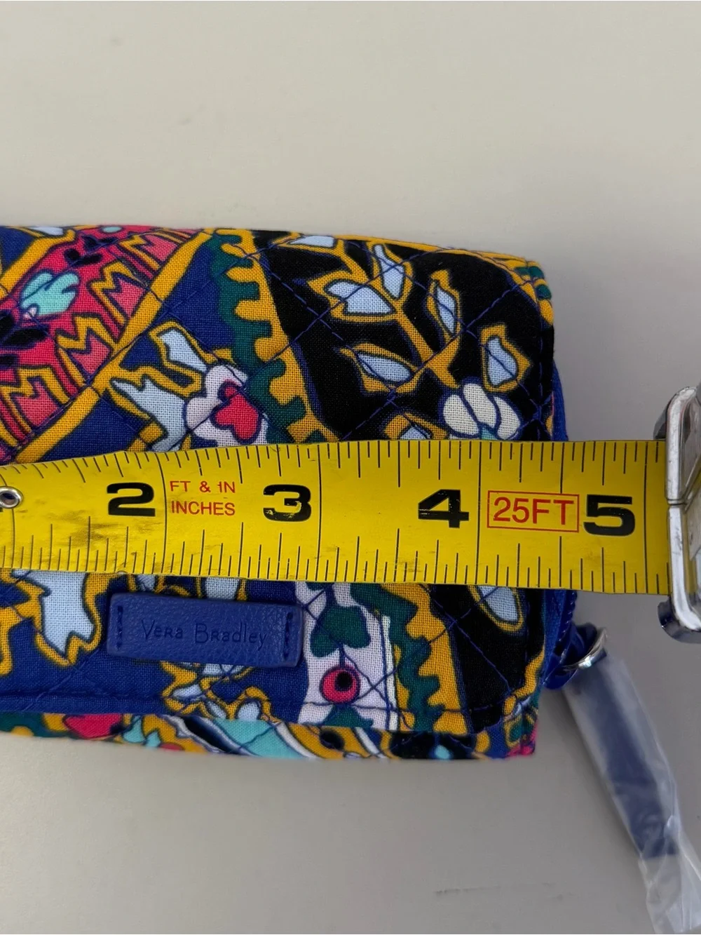 Like New Vera Bradley Iconic RFID Card Case, Romantic Paisley Quilted Pattern